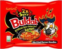 Buldak Double Spicy Extreme Hot Chicken, 140g