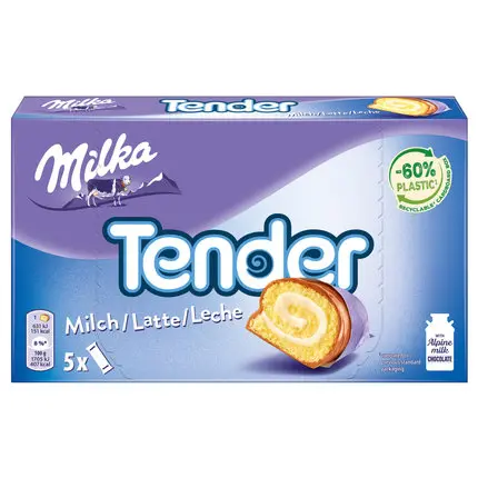 Milka Tender Roll Milk chocolate bar 5 x 37 g
